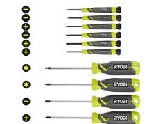 $14.97 – RYOBI 12-Piece Screwdriver Set with Cushion Grip Handles