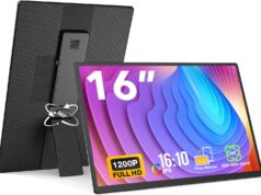 $55.99 – Flytocca 16″ Portable USB-C Monitor with Built-in Speakers