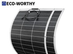 $96.00 – 2-Pack ECO-WORTHY 130W Flexible Mono Solar Panel (260W Total) $96 + Free Shipping 2-Pack ECO-WORTHY 130W Flexible Mono Solar Panel (260W Total)