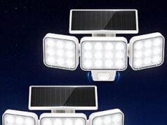 $16.89 – WdtPro Solar Lights Outdoor Motion Sensor, 3500LM Bright Solar Flood Lights Outdoor, Adjustable & Upgrade Glass Panel, Waterproof 2Pack, White WdtPro Solar Lights Outdoor Motion Sensor 2-Pack