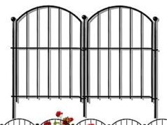 $19.59 – Decorative Garden Fence 17in x10ft, 10 Pack Rustproof Metal No Dig Fence at Amazon $19.57 decorative garden fence 17in product image
