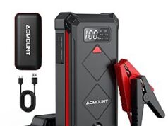 $29.99 – Acmount 5000A 12V Portable Car Jump Starter w/ 20000mAh Power Bank + Free Shipping Acmount 5000A portable car jump starter