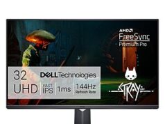 $499.99 – Dell G3223Q Gaming Monitor – 32-Inch 4K Ultra UHD (3840×2160), 144Hz 1Ms Display, AMD FreeSync+NVIDIA G-SYNC Compatible, Black Dell G3223Q gaming monitor in black
