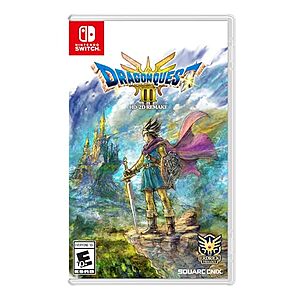 Dragon Quest III HD-2D Remake deal on Amazon Dragon Quest III HD-2D Remake for Nintendo Switch game cover art