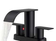 $33.57 – Prime Members: FORIOUS 4″ Centerset Bathroom Faucet w/ Drain & Water Supply Lines (Matte Black) & Free Shipping FORIOUS 4" Centerset Bathroom Faucet in Matte Black