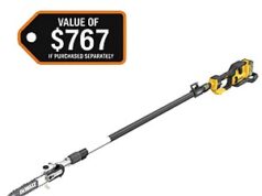 $469.00 – FLEXVOLT 60V Max Cordless Telescoping Pole Saw Kit