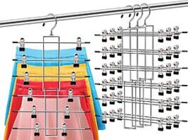 Three sets of 6-tier silver SHUKEEKA Closet Organizers