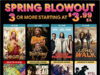 $3.99 – Fanflix Spring Blowout: 3+ for + Fanflix Spring Blowout poster with UHD movie thumbnails