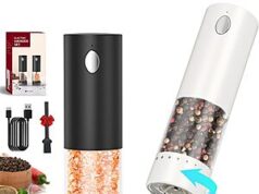 $11.99 – Circle Joy LED Rechargeable Electric Salt & Pepper Grinder Set w/ Base (Black/White) + Free Shipping w/ Prime or on $35+ Circle Joy LED Rechargeable Electric Salt & Pepper Grinder Set (Black/White) with Base