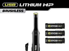 $79.98 – RYOBI USB Lithium HP Compact Hand Vacuum Cleaner Kit with (3) USB Lithium 2.0 Ah Batteries and Charger RYOBI USB Lithium HP Compact Hand Vacuum Cleaner Kit