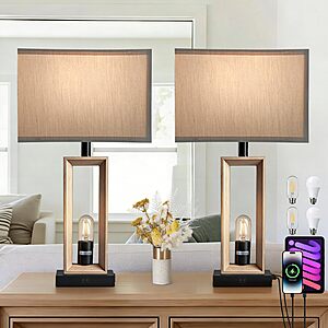 PACOLIT P Modern Farmhouse Table Lamp Deal Set of 2 PACOLIT P Modern Farmhouse Table Lamps