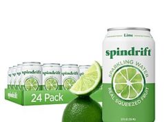 $12.55 – 24-Pack 12-Ounce Spindrift Lime Sparkling Water w/ S&S + Free Shipping w/ Prime or on $35+ 24-Pack 12-Ounce Spindrift Lime Sparkling Water on sale