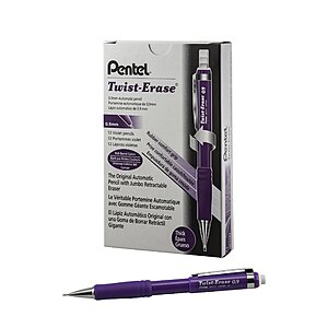 Pentel Twist-Erase III Mechanical Pencils deal 13-Pack Pentel Twist-Erase III Mechanical Pencils in pack