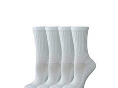 $3.69 – 4-Pairs Amazon Essentials Women’s Cotton Cushioned Performance Work Crew Sock (Size 6-9, White) + Free Shipping w/ Prime or on $35+ 4-Pairs Amazon Essentials Women's Cotton Cushioned Performance Work Crew Socks in white