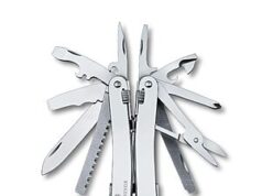 $123.24 – Victorinox Swiss Tool Spirit X Swiss Army Knife, 24 Function Multitool with Large Blade, Pliers and Wire Cutter – Silver with Nylon Pouch Victorinox Swiss Tool Spirit X multitool in silver with nylon pouch