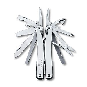 Victorinox Swiss Tool Spirit X deal Victorinox Swiss Tool Spirit X multitool in silver with nylon pouch