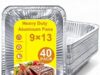 $20.08 – 40-Pack Whaleme Disposable Aluminum Baking Foil Pans (9″ x 13″) – ($0.50 each) + Free Shipping w/ Prime or on $35+ 40pack whaleme disposable aluminum product image
