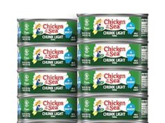 $8.47 – Chicken of the Sea Wild Caught Chunk Light Tuna, 5 Ounce Cans, 10-Count – High Protein 100% Classic Chunk Tuna in Water Chicken of the Sea Wild Caught Chunk Light Tuna in a pack of 10 cans