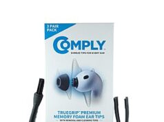 $13.81 – 3-Pack Comply TrueGrip Premium Memory Foam Replacement Earbud Tips for Apple AirPods Pro Gen 3 (White, S/M/L) + Free Shipping w/ Prime or on $35+ 3-Pack Comply TrueGrip Premium Memory Foam Replacement Earbud Tips for Apple AirPods Pro Gen 3