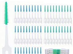 $4.04 – 300-Piece Maoerdental Dual-Use Interdental Soft Silicone Brushes/Floss Picks