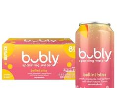 $9.39 – bubly Sparkling Water Deal: Cherry, Blackberry or Bellini Bliss, 12 Fl Oz Cans (Pack of 8) x 3 packs or less S&S MultiBuy bubly Sparkling Water in cans on Amazon