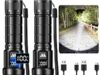 $10.07 – 2-Pack Wdtpro LED Rechargeable Zoomable Tactical Flashlight + Free Shipping 2-Pack Wdtpro LED Rechargeable Zoomable Tactical Flashlight in black