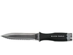 $9.98 – Klein Tools DK06 Knife Serrated Stainless Steel Bladed Duct Knife w/ Nylon Sheath Klein Tools DK06 Knife in nylon sheath