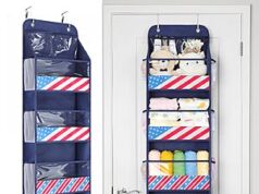 $9.98 – 5-Tier Yecaye Over the Door Hanging Organizer (Navy Blue) + Free Shipping w/ Prime or on $35+ 5-Tier Yecaye Over the Door Hanging Organizer in navy blue