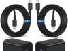 $7.99 – 2-Pack 45W Kitminun USB C Dual Port Charger w/ 10ft Cable Cord + Free Shipping w/ Prime or on $35+ 2-Pack 45W Kitminun USB C Dual Port Charger in black with a 10ft cable