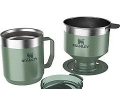 $24.73 – 12-Ounce Stanley Perfect Brew Stainless Steel Pour Over Camp Mug with Lid – Multiple Colors Available
