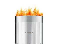 $17.30 – 6″ Campior Smokeless Wood Burning Fire Pit Stove with Ash Pan, Stand and Carry Bag