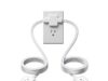 $16.49 – NTONPOWER Flat Plug Split Double Extension Cord with Multiple Outlets and Surge Protector