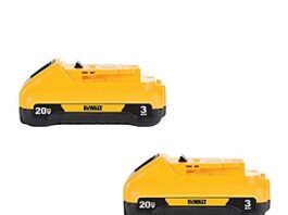 2-Pack DEWALT 20V MAX Lithium-Ion 3.0 AH Compact Battery