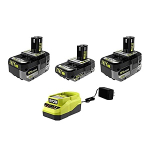 ONE+ Starter Kit deal at Home Depot ONE+ 18V Lithium-Ion HIGH PERFORMANCE Starter Kit with batteries and charger