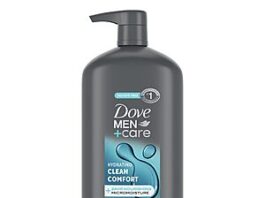 Dove Men+ Care Body and Face Wash Pump Bottle