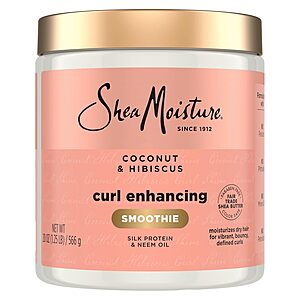 SheaMoisture Coconut & Hibiscus Curl Enhancing Smoothie Hair Cream deal 20-Ounce SheaMoisture Coconut & Hibiscus Curl Enhancing Smoothie Hair Cream