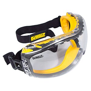 DEWALT DPG82 Concealer Safety Goggle Deal DEWALT DPG82-11 concealer anti-fog safety goggle with clear lens