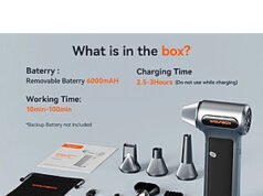 $71.99 – WOLFBOX MF200 Electric Air Duster – Super Power Turbo Fan for Keyboard