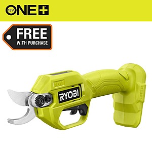 RYOBI ONE+ 18V Pruner on sale at Home Depot RYOBI ONE+ 18V Cordless Pruner tool in green