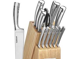 15-Piece Cuisinart Professional Stainless Steel Cutlery Block Set