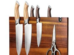 $19.99 – didforu Natural Acacia Wood Magnetic Knife Block Holder – 50% off