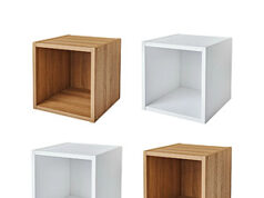 $28.00 – Better Homes & Gardens Wall Mounted Cube Shelves (3 Colors) – 4 Pack for $28