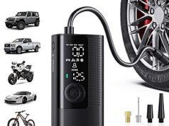 $15.98 – Portable Cordless Mini Air Pump with Digital Pressure Gauge – 150PSI, 3X Fast Inflation
