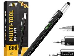$4.99 – BIIB 6-in-1 Multitool Pen – Versatile Tool Set at BIIB 6-in-1 Multitool Pen with ballpoint pen, stylus pen, screwdriver, bubble level, and ruler