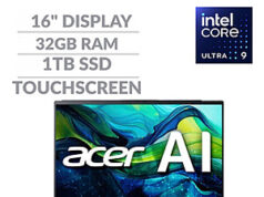 $544.04 – Acer Swift Go 16 Touch Laptop: Ultra-Slim, Backlit Keyboard, 32GB RAM, 1TB SSD – Refurbished $535.67 Acer Swift Go 16 Touch Laptop with ultra-slim design, backlit keyboard, 32GB RAM and 1TB SSD