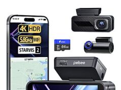 $49.99 – Pelsee P1 Pro 4K Dash Cam with STARVIS Sensor – Capture Crisp Footage for Just Pelsee P1 Pro 4K Dash Cam with STARVIS Sensor