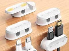 $4.00 – Amazing 5-Pack Desk Cord Organizer with 10 Holes – Only $4 5-Pack Desk Cord Organizer with 10 Holes