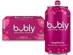 $3.21 – Refreshing bubly Sparkling Water: Blackberry or Raspberry, Pack of 8 Pack of 8 bubly Sparkling Water bottles with Blackberry and Raspberry flavors