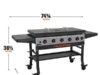 $397.00 – Blackstone Bronco 5-Burner 44″ Propane Flat Top Grill – Outdoor Cooking Revolution at an Unbeatable Price! blackstone bronco 5burner propane product image