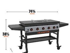 $397.00 – Blackstone Bronco 5-Burner 44″ Propane Flat Top Grill – Outdoor Cooking Revolution at an Unbeatable Price! blackstone bronco 5burner propane product image